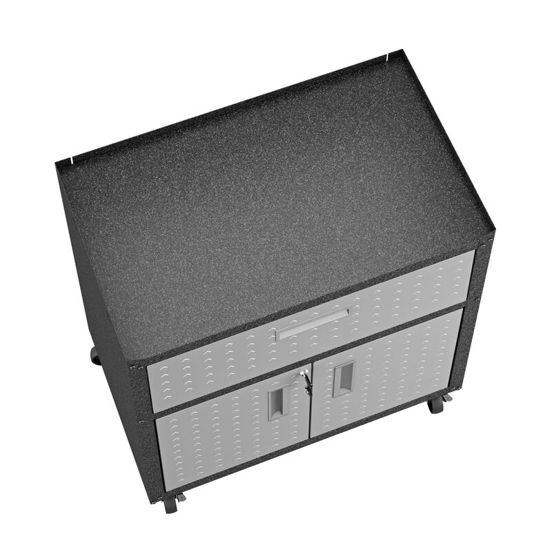 Fortress Gray Rolling Cabinet