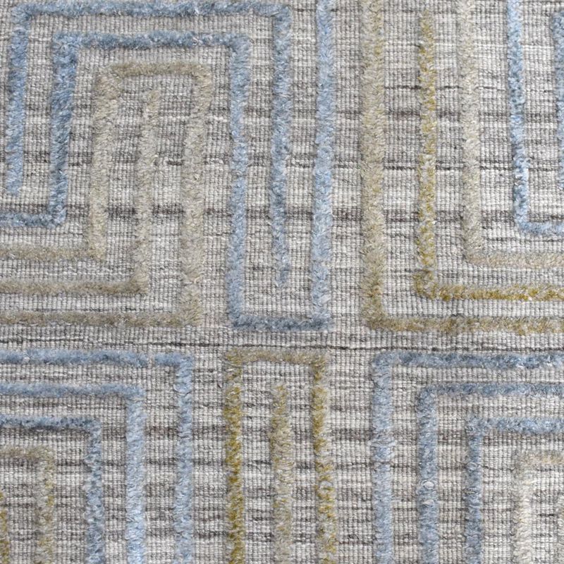 RUGSOTIC CARPETS HAND WOVEN FLAT WEAVE KILIM POLYESTER ECO-FRIENDLY AREA RUGS  - Runner Shape, Geometric Modern Design, Low Pile  Handmade Area Rugs (DP0005) image number 3