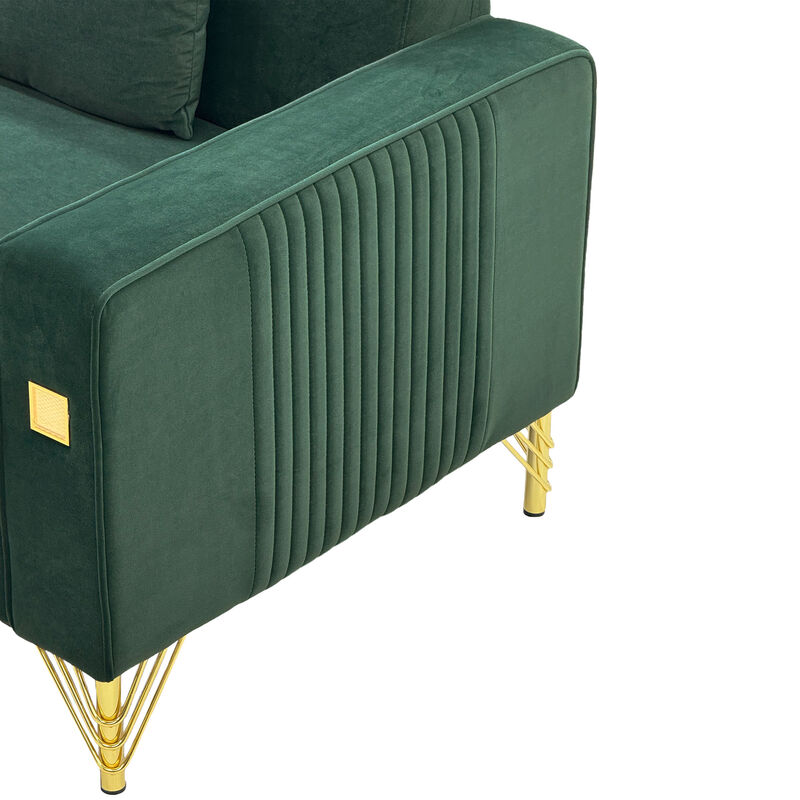 Stapak Velvet Sofa image number 7