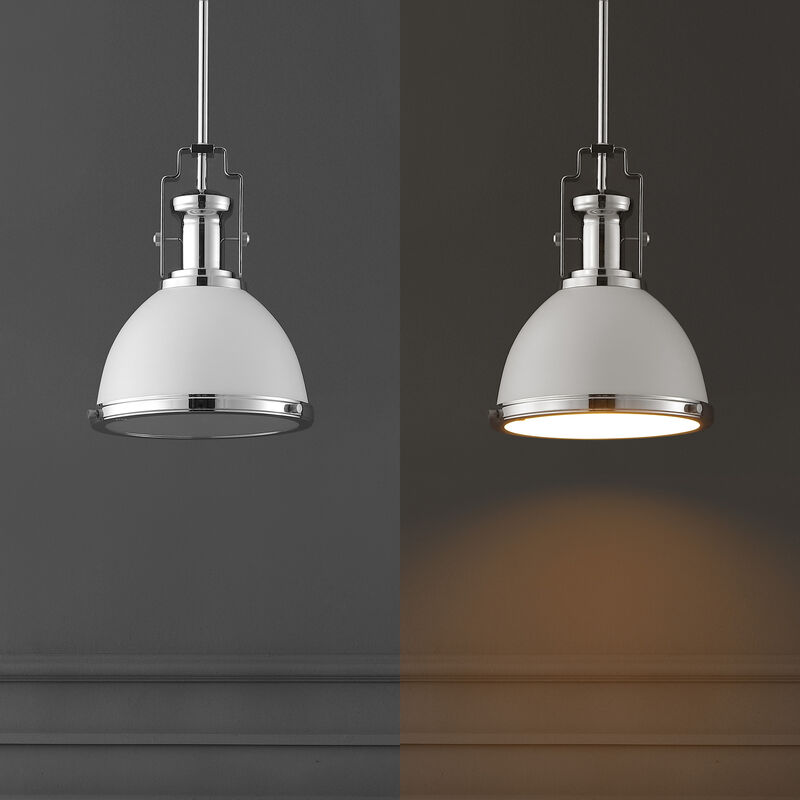 Homer Modern Industrial Iron LED Dome Pendant