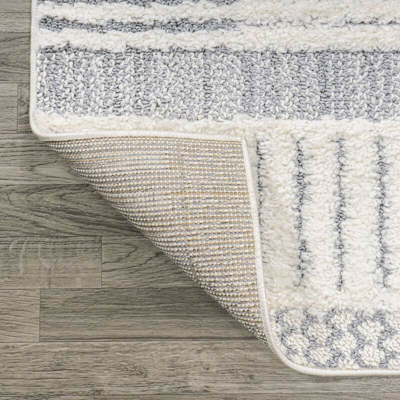 Kerstin Geometric High-Low Area Rug