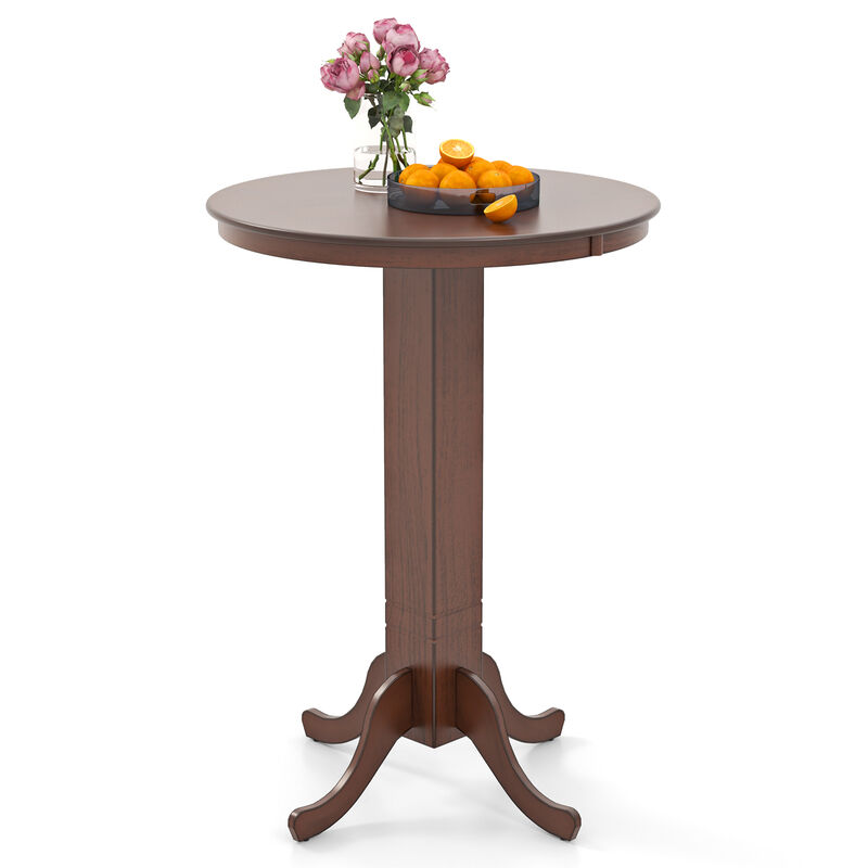 Round Dining Table with Pedestal Base for Elegant and Space-Saving Dining Room Design