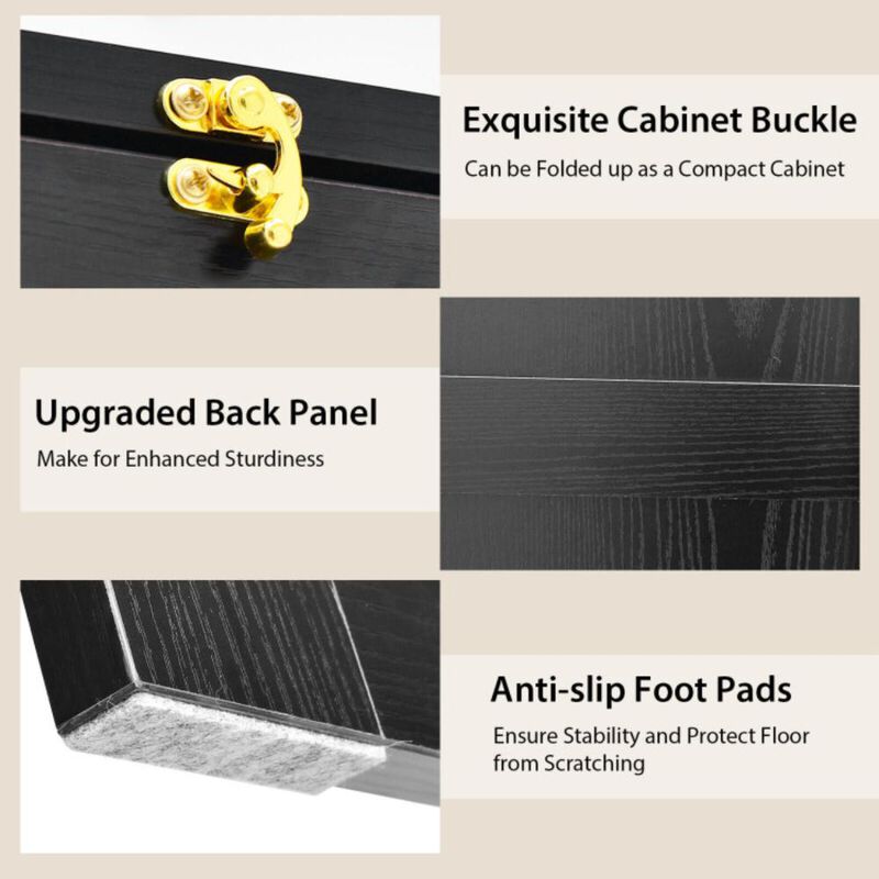 Hivvago Wall Mounted Fold-Out Convertible Floating Desk Space Saver