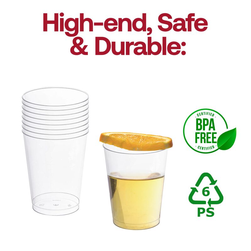 10 oz. Clear Round Plastic Cups (240 Cups) image number 5