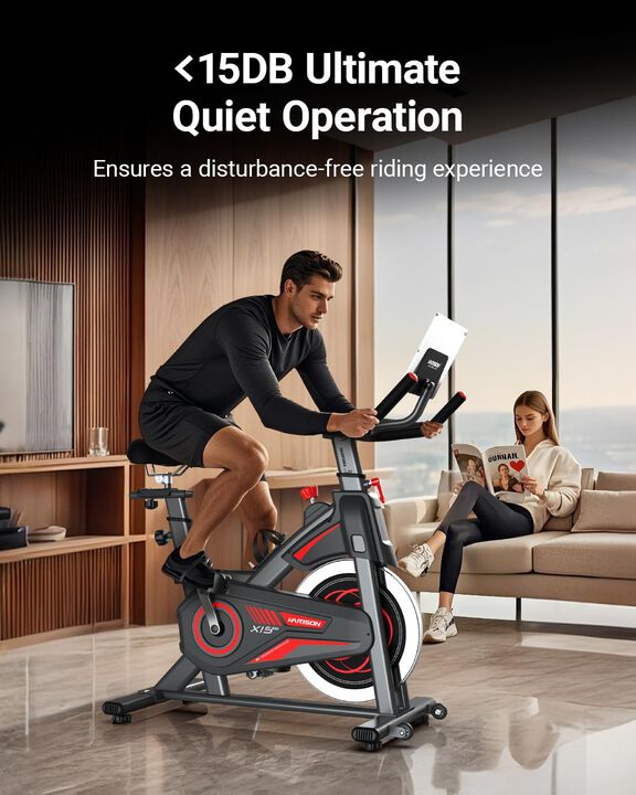 HARISON Exercise Bike 350 lb Capacity, Magnetic&nbsp; Stationary Bike for Home with Bluetooth (HR-X15)
