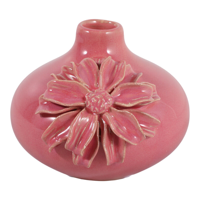Dahlia Applique Short Bud Vase image number 0