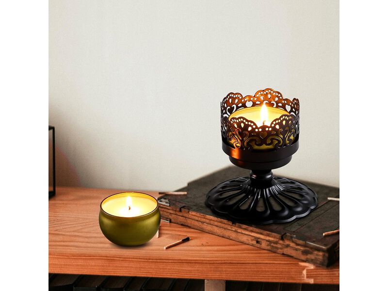 Candle Holders Set  Hight Elegant Iron Metal Candlesticks image number 3