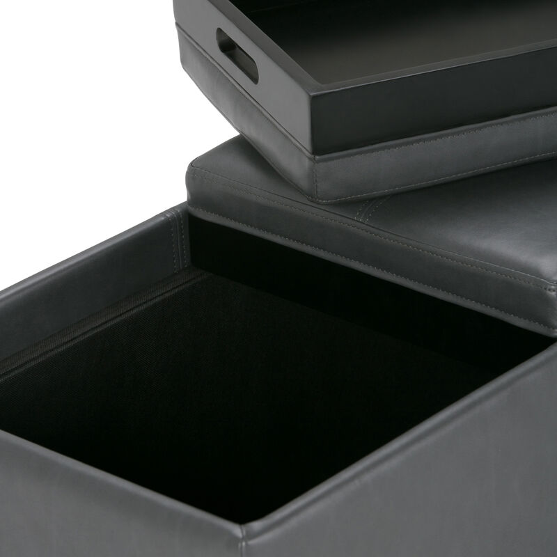Simpli Home Avalon Storage Ottoman image number 6