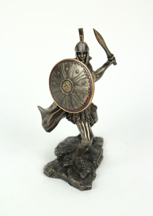 Theseus Greek Hero of Athens Bronze Finished Statue 8 Inches High