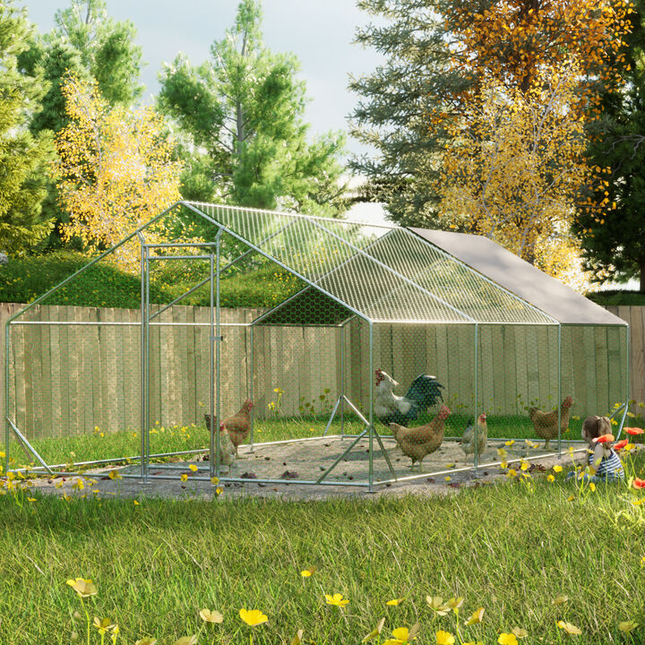 Large Metal Chicken Coop