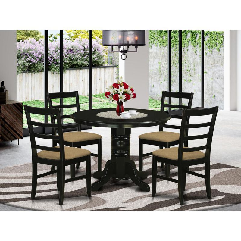 5 Pc Dining room set for 4-Dining Table and 4 Dining Chairs