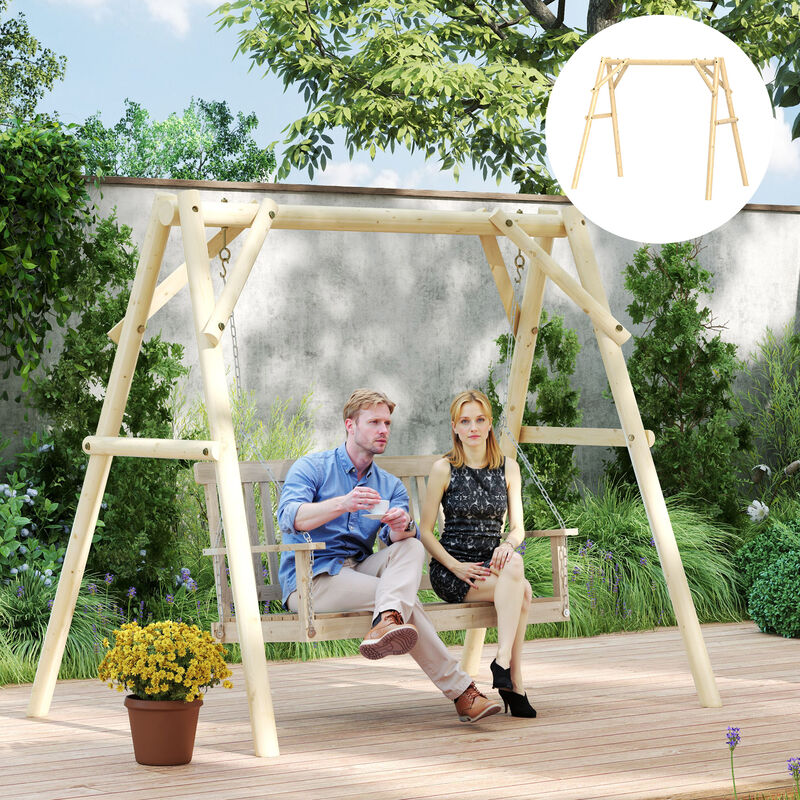 Hivvago Heavy Duty A-Frame Swing Stand 660 lbs image number 1