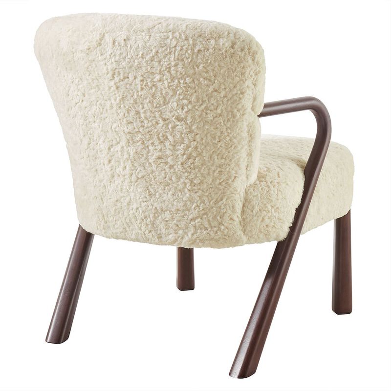 Arden Faux Shearling Accent Armchair image number 4
