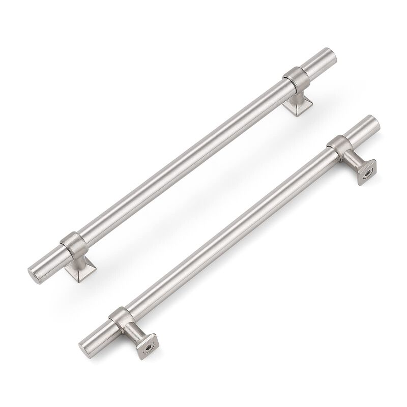knobelite 20 Pack Brushed Nickel 7.5 inch Cabinet Pulls Stainless Steel Kitchen Dresser Handles T Bar Drawer Pull Handle for Cab