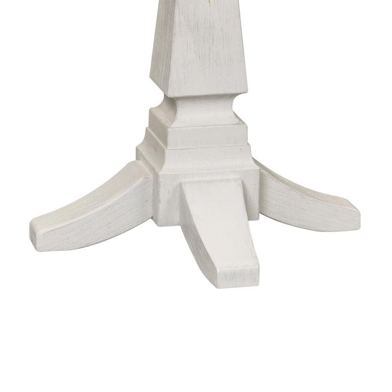 Liberty Furniture Allyson Park Chair Side Table in Wirebrushed White w/ Charcoal Top image number 6