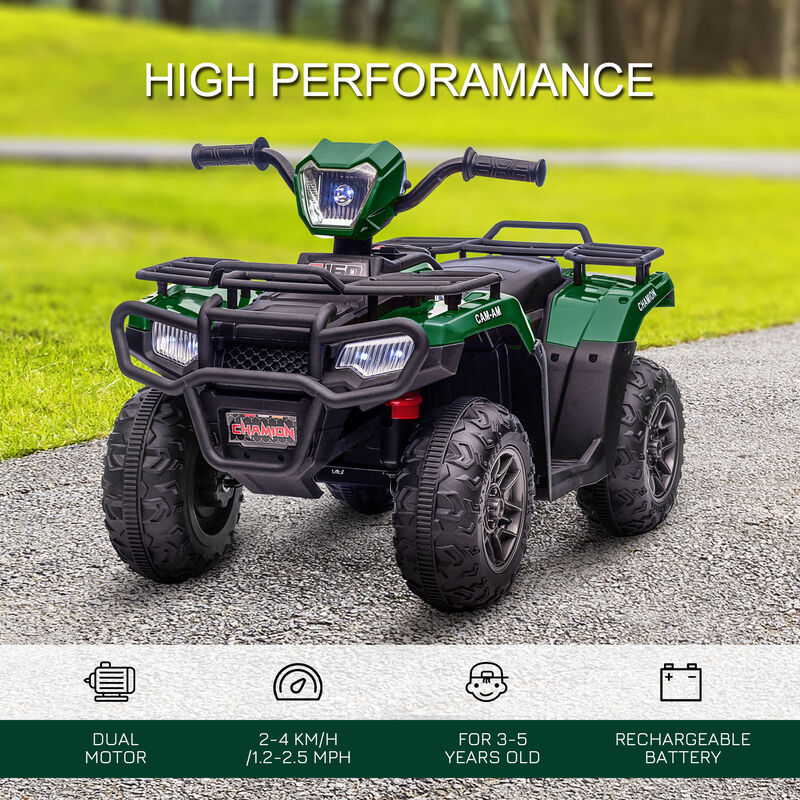 BreeBe 12V Electric Toy Car with Forward Backward Function, Music, LED Headlights image number 3
