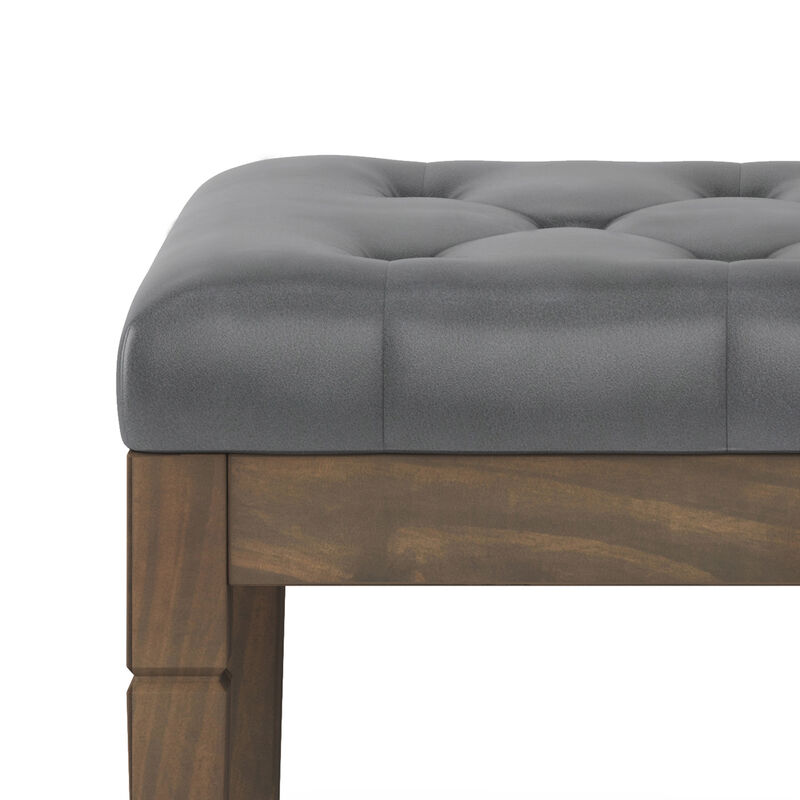 Simpli Home Waverly Small Tufted Ottoman Bench image number 3