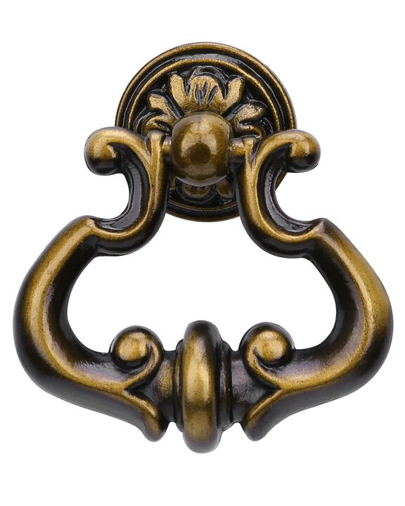 HAOTH Antique Brass Cabinet Pulls 5 Pack 2 inch Vintage Pulls, Hardware Pulls for Bar Bathroom Closet Dressers