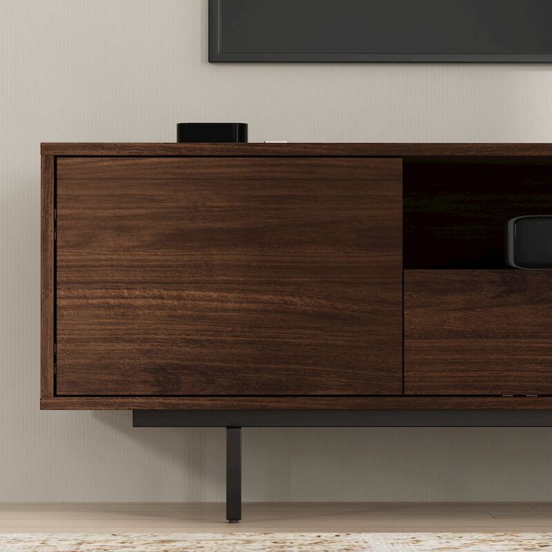 Comfort Pointe Avichi Walnut Laminate 3 Door TV Console