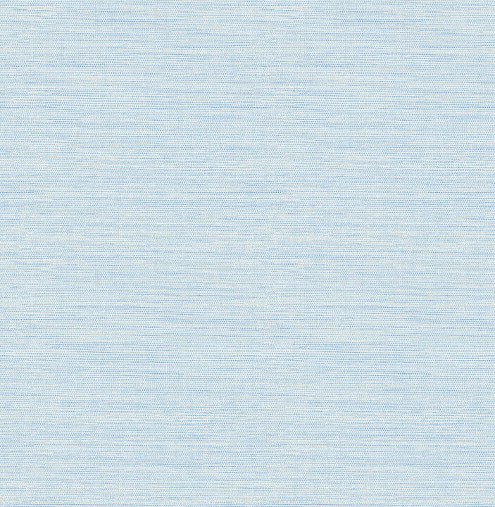 Agave Sky Blue Faux Grasscloth Wallpaper
