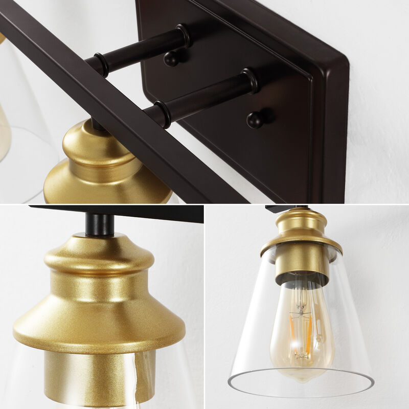 Arlo 22.88" 3-Light Vintage Classic Vanity Light with Bathroom Hardware Accessory 5-Piece Set