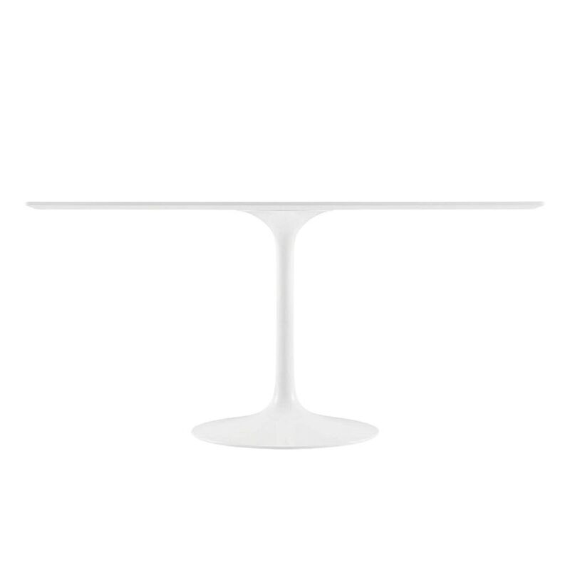 Wood Rectangle Dining Table with Sturdy Base and 60-Inch Length image number 1