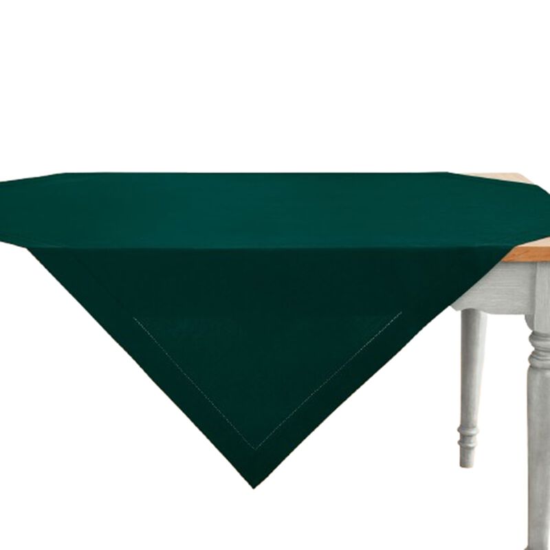 Cotton Linen Table Throw - Cotton Linen Hemstitch image number 0