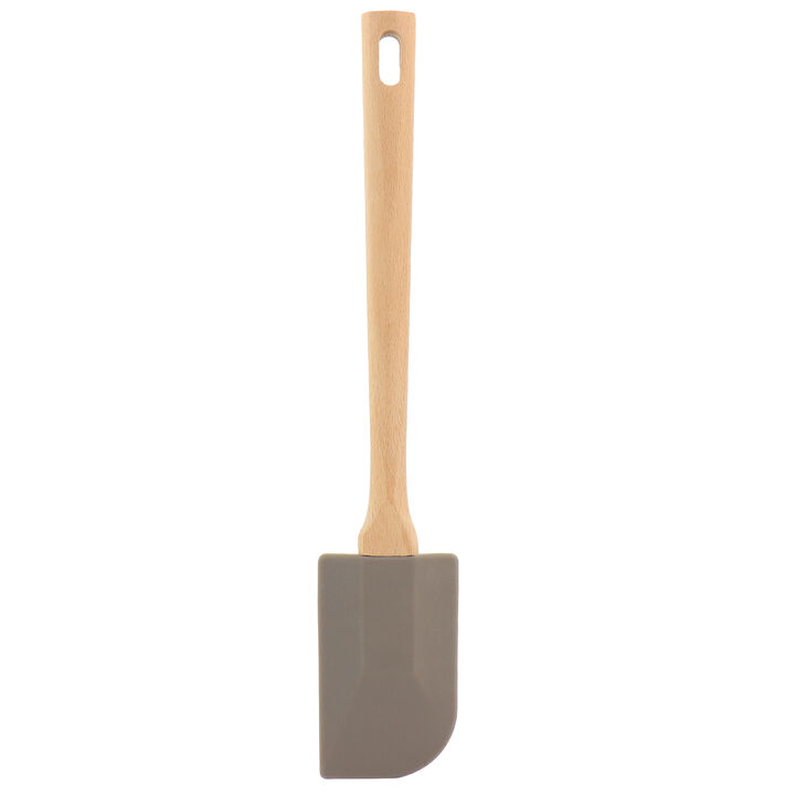 Martha Stewart Beech Wood Silicone Spatula in Gray
