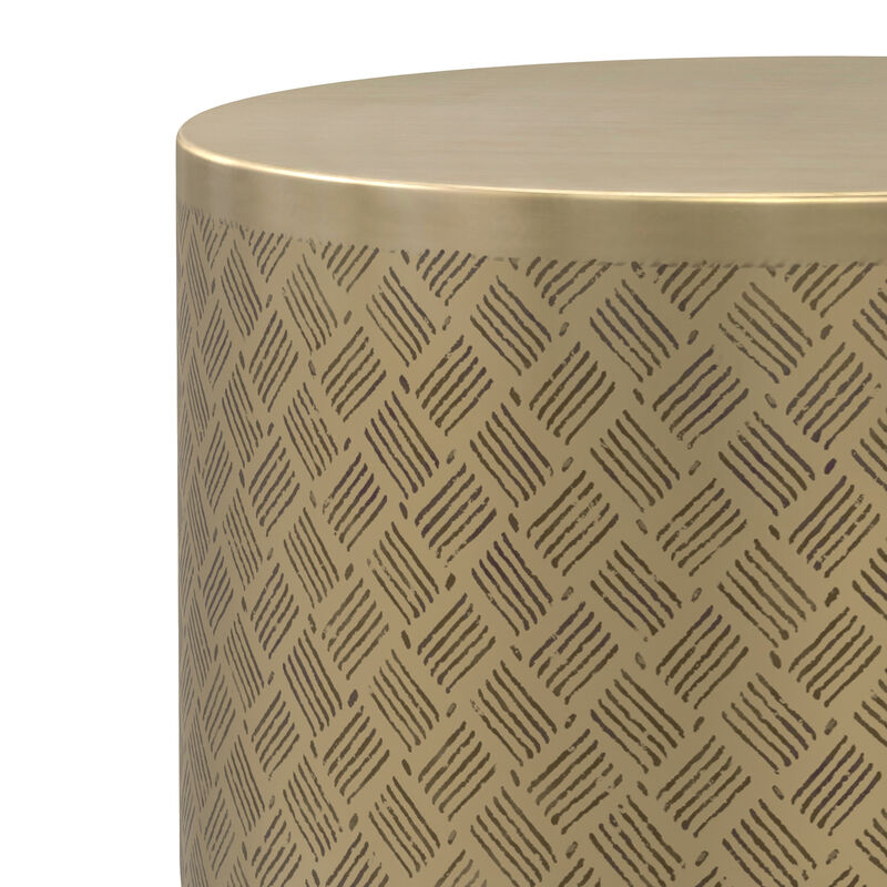 Simpli Home Johnsen 18 inch Cross Hatch Pattern Accent Table image number 6