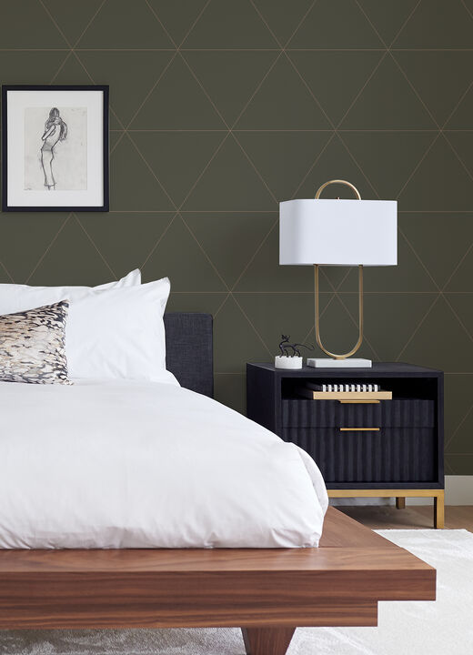 Twilight Grey Geometric Wallpaper