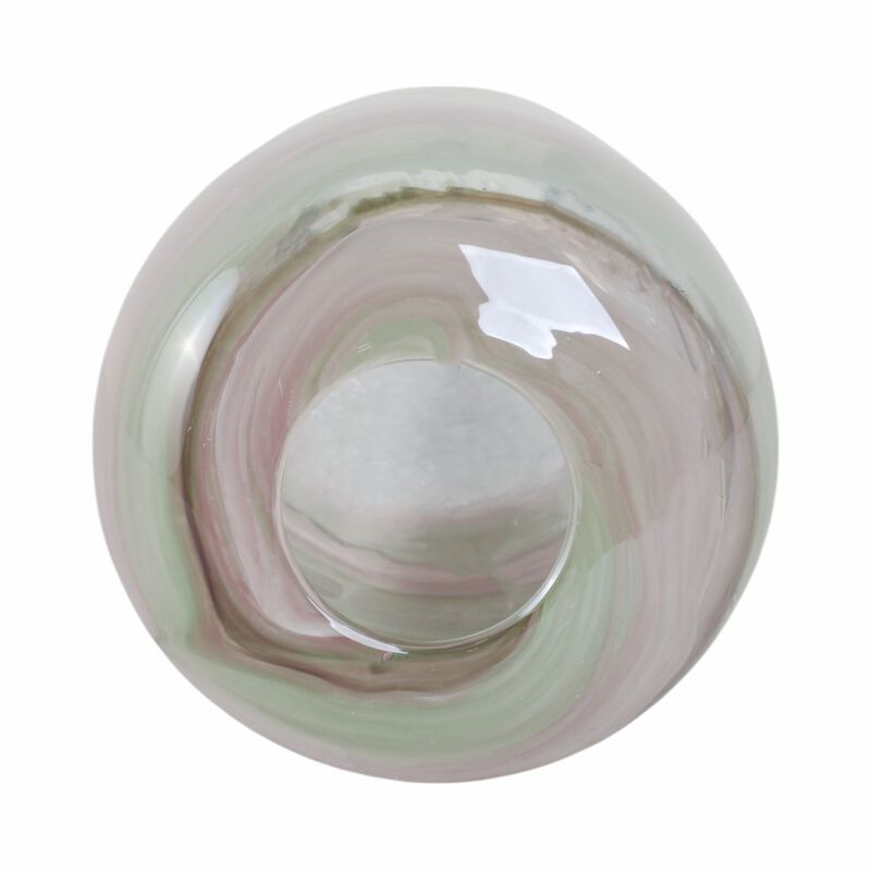 Glass, 12" Crackled Vase image number 5