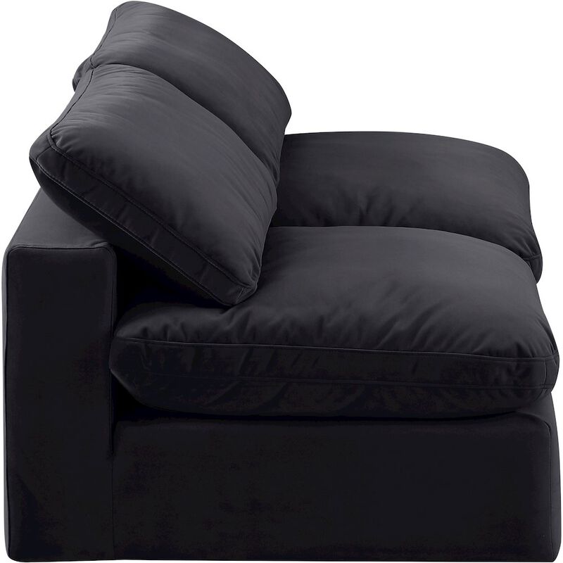 Meridian Furniture Comfy Black Velvet Modular Sofa