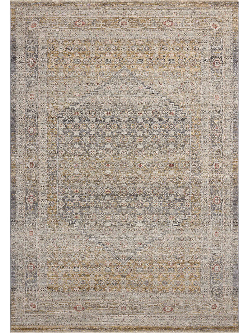 Ida IDA02 Stone/Gold 5'3 "x 7'6" Rug