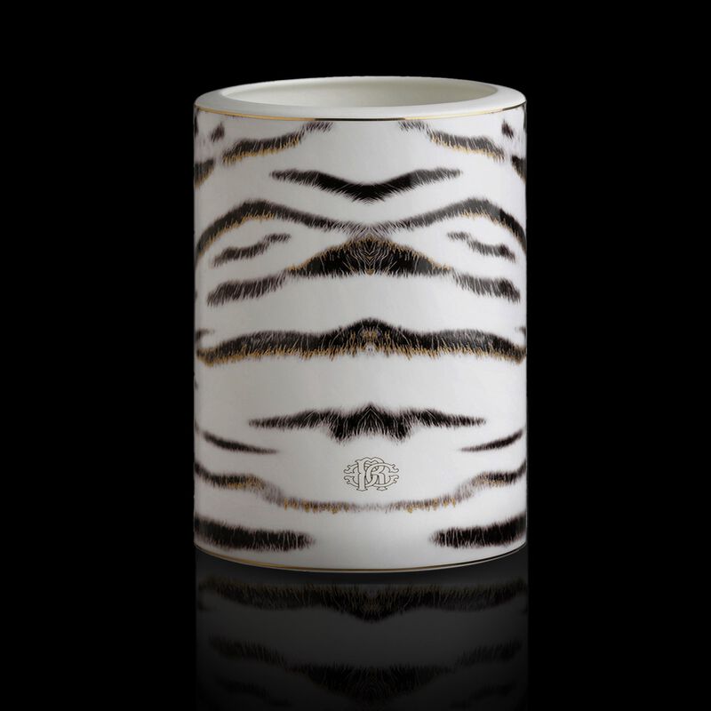 Medium Vase TIGER   diam. 3.75", H 7.75" image number 1