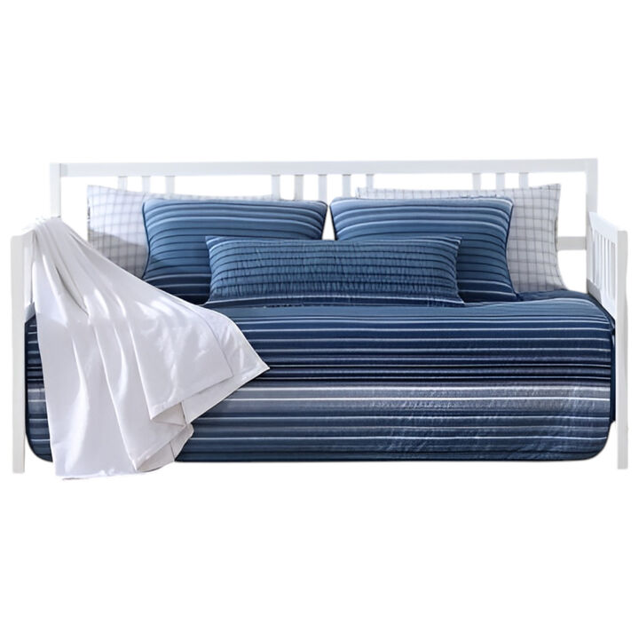4-Piece Cotton Daybed Cover Set – Coastal Stripes Bedding for Kids & Adults