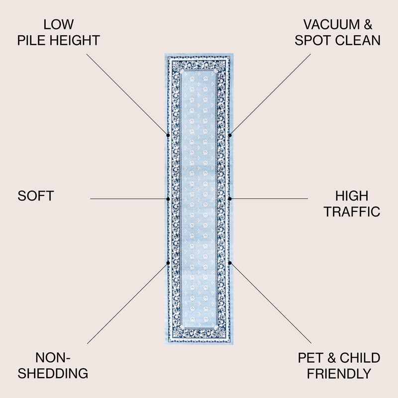 Acanthus French Border Area Rug