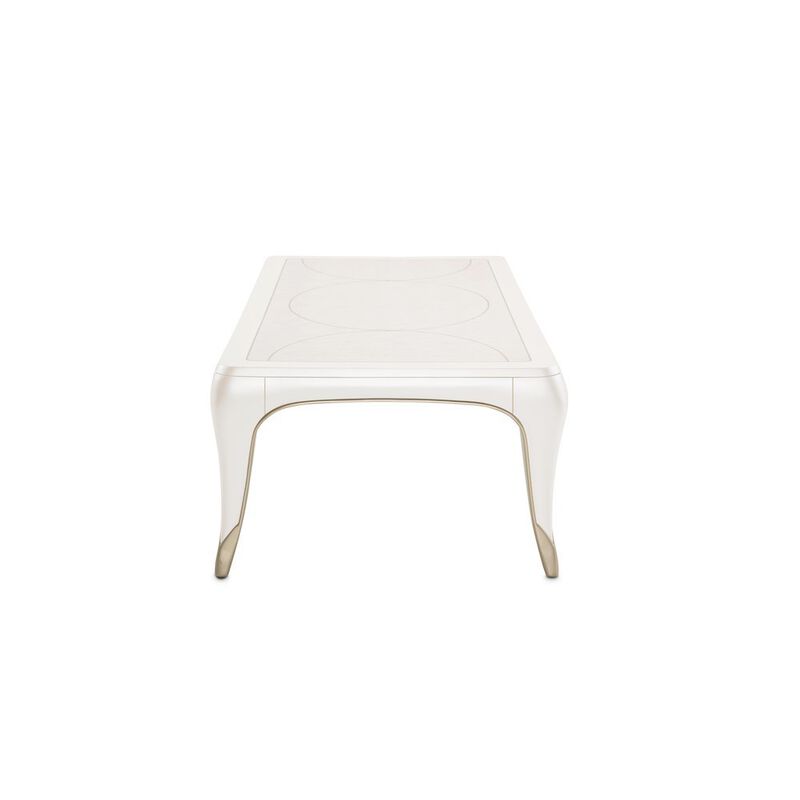 White and Wood Coffee Table &ndash; Rectangular Table for Living Room D&eacute;cor image number 6