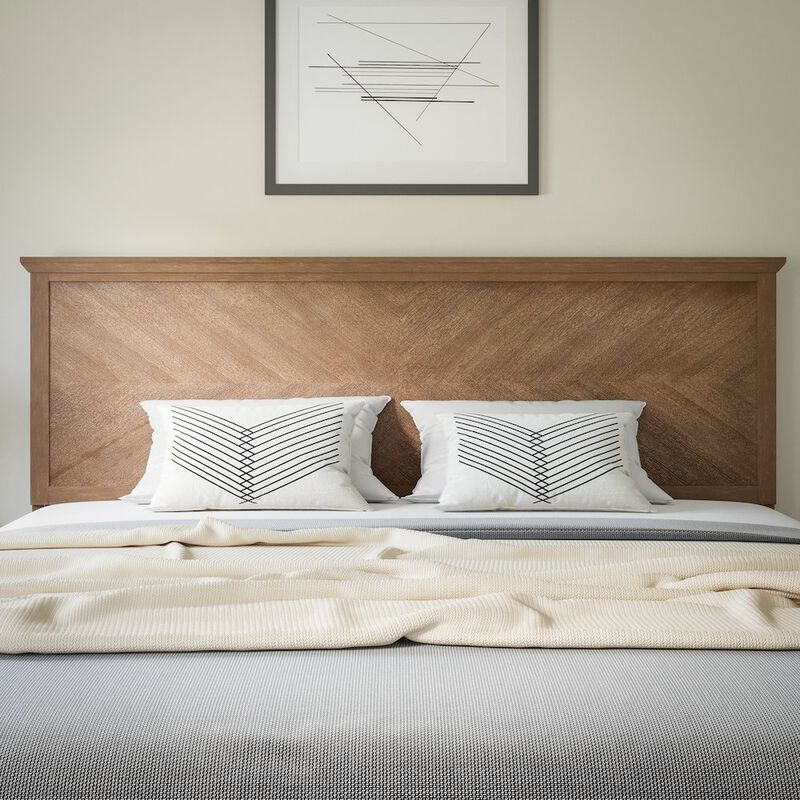 Flash Furniture Contemporary King Size Herringbone Pattern Headboard image number 9