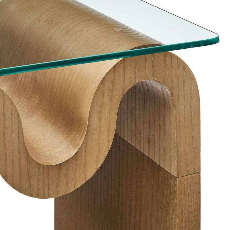 Ondine Glass Top Side Table image number 6
