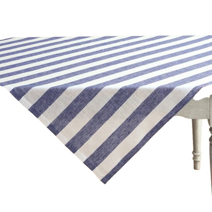 Linen Table Throw - Cabana Stripe