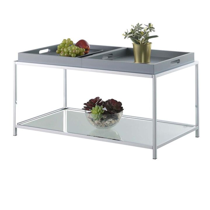 Convenience Concepts Palm Beach Coffee Table, Gray