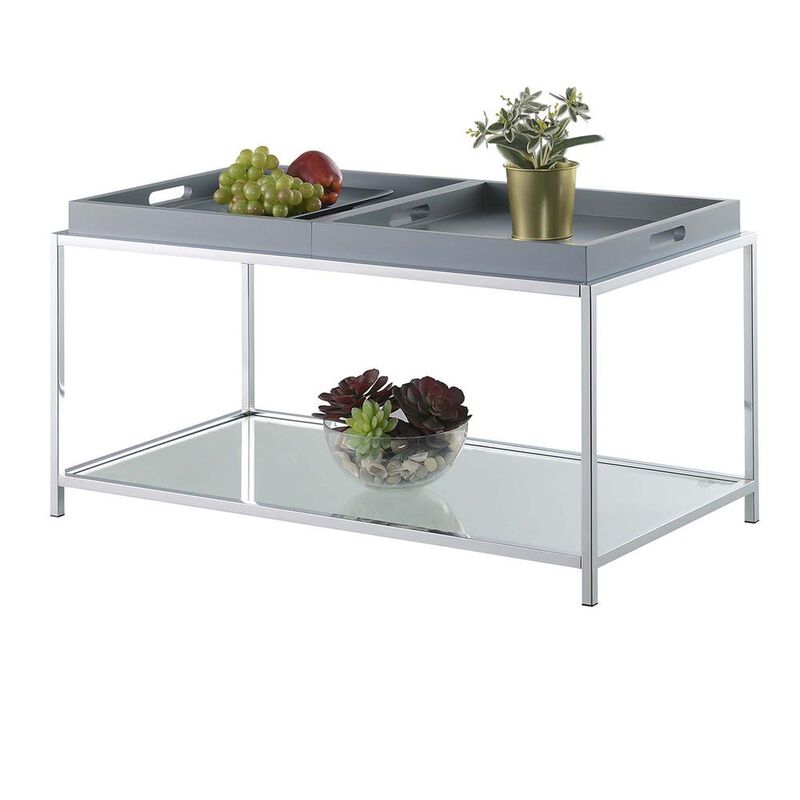 Convenience Concepts Palm Beach Coffee Table, Gray