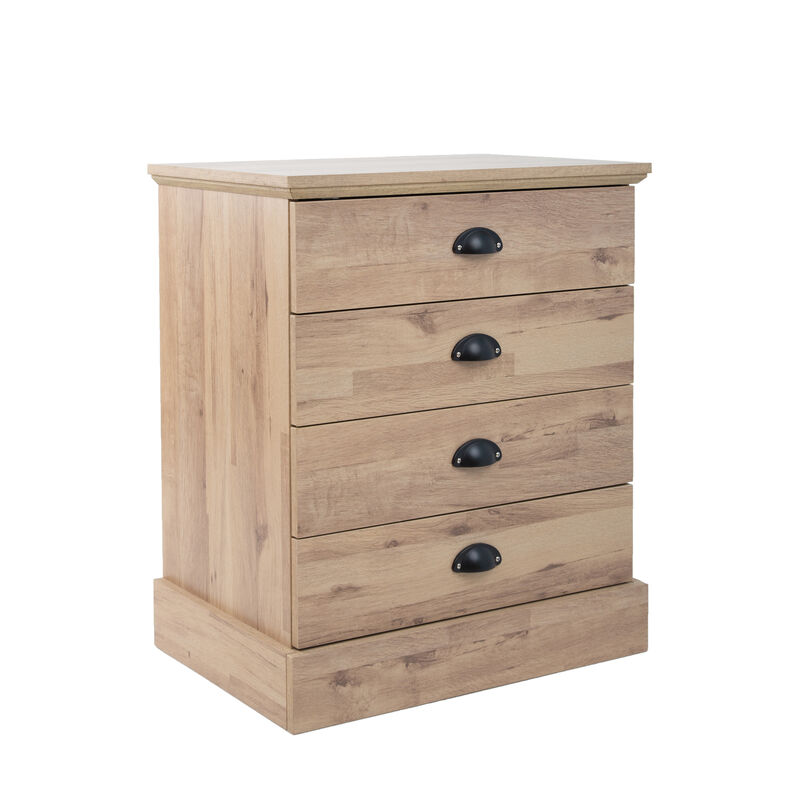 4-Drawer Wood Nightstand