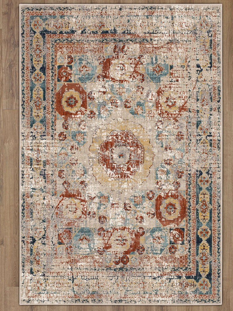 Soiree Cristales Oyster 2' x 3' Rug image number 4
