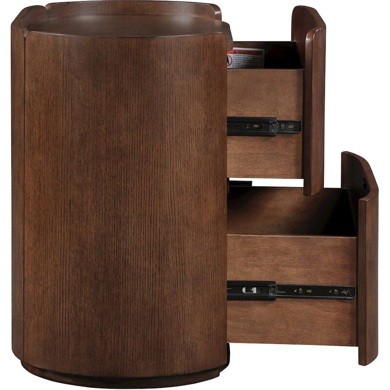 Meridian Furniture Everett Brown Night Stand