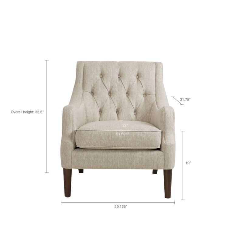 Streamdale Qwen Button Tufted Accent Chair