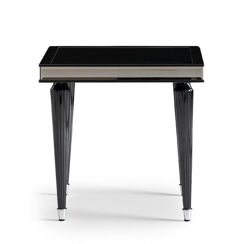 Michael Amini La Francaise Side Table - Black Ice