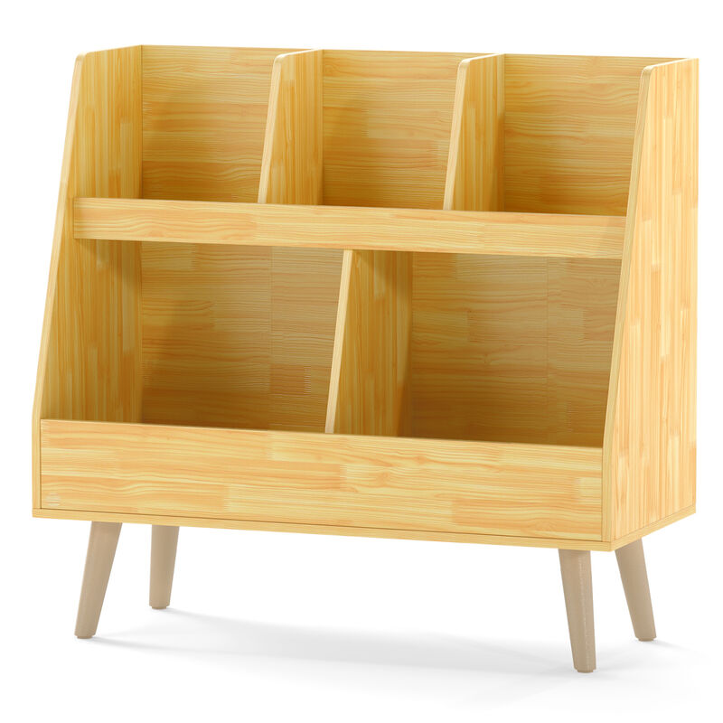 5-Cube Kids Bookshelf and Toy Organizer with Anti-Tipping Kits image number 0