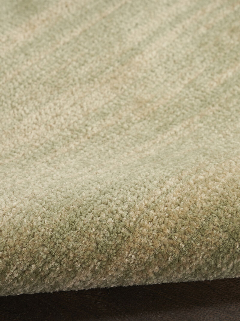 Nourison Essentials NRE01 Green/Gold 5' x Square Rug image number 5