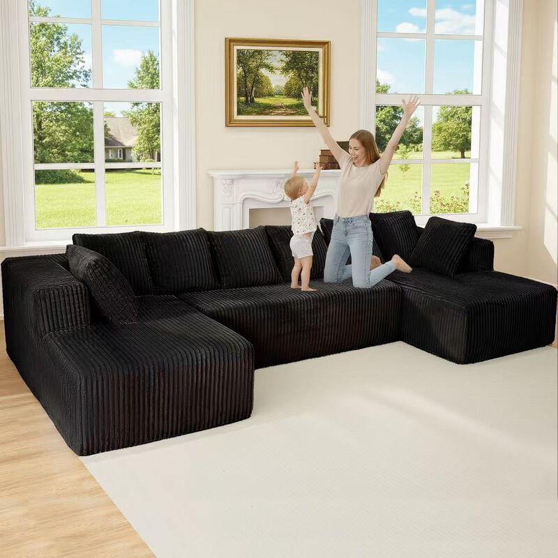 Merax Modular U-Shaped Sectional Sofa